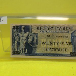 VTG 1969 South Vietnam US Military Pay Certificate Series 692 .25c #42.